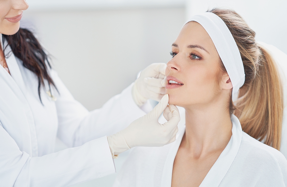 A scene of medical cosmetology treatments botox injection A scene of medical cosmetology treatments botox injection